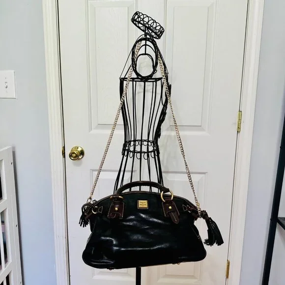 Y2K DOONEY & BOURKE LARGE LEATHER DOCTOR SATCHEL BAG VINTAGE - Picture 2 of 16